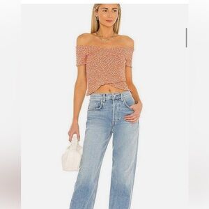 REVOLVE BB Dakota Steve Madden On the Level Smocked Top size Large